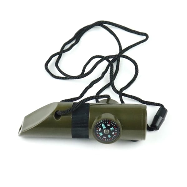IC Multifunktionel Fløjte 7 i 1 Overlevelses Bushcraft Trekking Comp