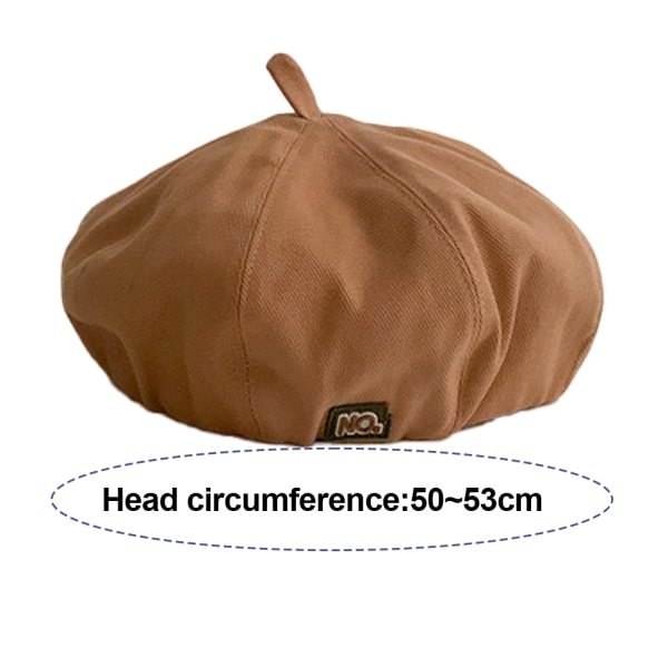 IC Barn Piger Drenge Basker Hat Flat Cap Vinter Efterår - Khaki