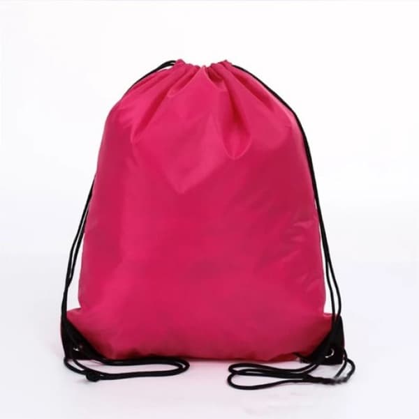 Gymbag - Med snøring - 12 liter - Mørk rosa