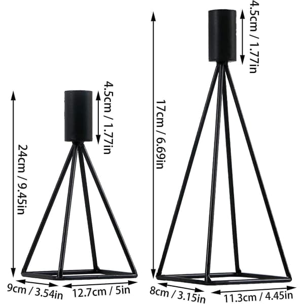 IC Konisk Ljusstake Metall Dekorativ