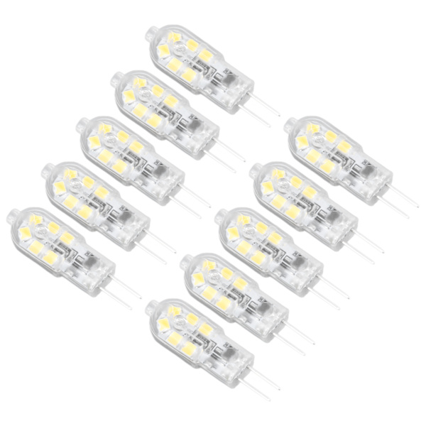 10 st G4 LED-lampor, ljusstyrka dimbar, hög färgåtergivning