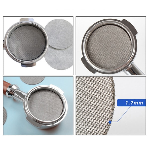 IC 51/53,5/58,5 mm Kontakt Puck Suodatinverkko Kahvinkeitin Universaali hopea 51mm (150um)