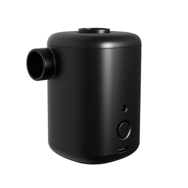 IC Bärbar uppblåsbar utomhusluftpump med dubbla användningsområden Mini Uppladdningsbar trådlös simring sähköpumppu (svart)