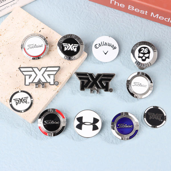 IC Golfmarkör Magnet Golftillbehör Keps Hatt Markörklämma Tillbehör One Size