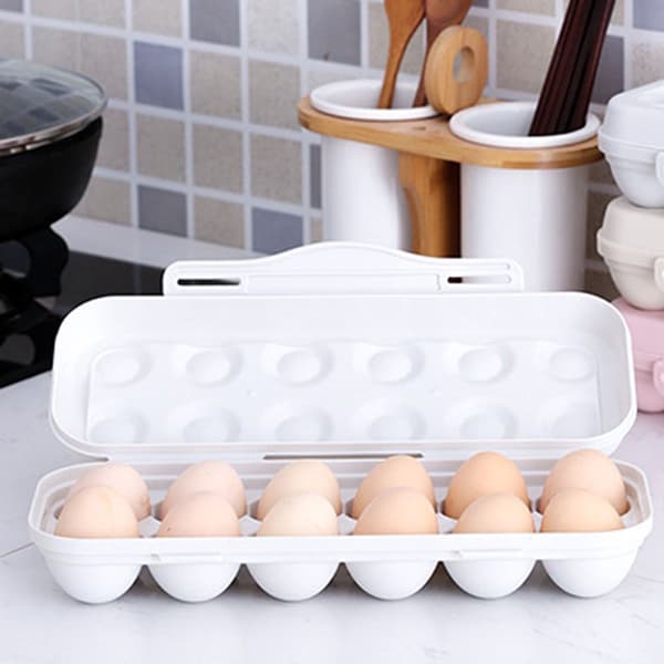 1 Piece - 5cm - Egg Storage Box - Shockproof - Break-proof - Design - Snap-on - with - Lid - Stackable - Storage Space