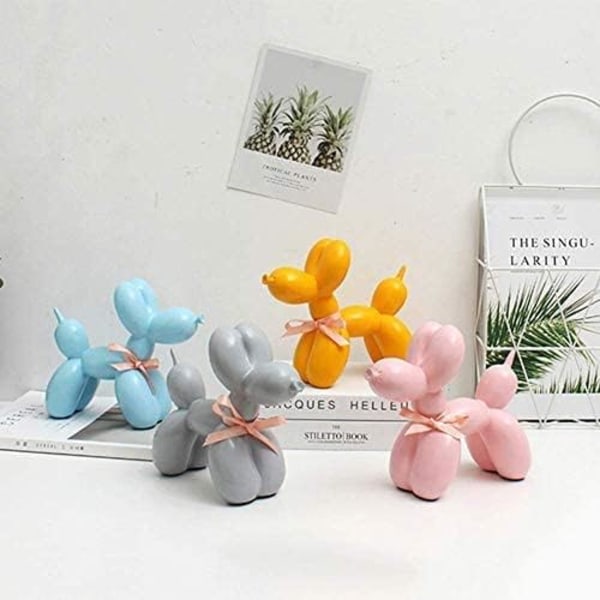 IC Kreativ Harpiks Ballon Hund Hund Skulptur Sød Dyr Statue Mode