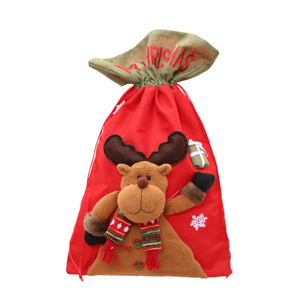 IC Julklappspåsar, personlig jultomte säck presentförpackning style 3