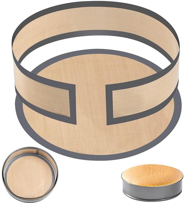 9-tommers silikonbakeformmatte - springform - bakematte - ostekakeform - gjenbrukbar - enkel