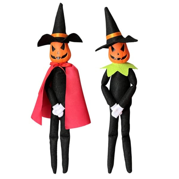 IC Halloween Top Hat Pumpa Elf Dockor Prydnader e Cartoon Dvärg E Röd