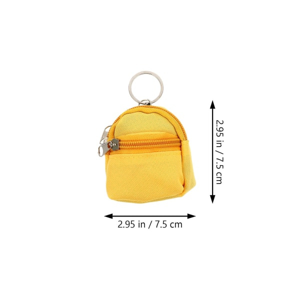 5 st Mini-ryggsäck Myntväskor Hängen Bytesplånböcker Nyckelringar (slumpmässig färg) Blandad färg 7,5X7,5cm