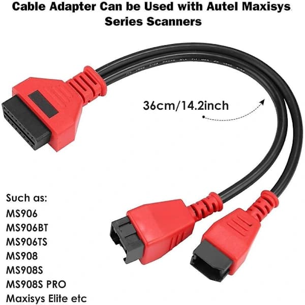 Adapterkabel 12+8 til CHRYSLER Autel MaxiSys Pro MS908P MS906 MK908P