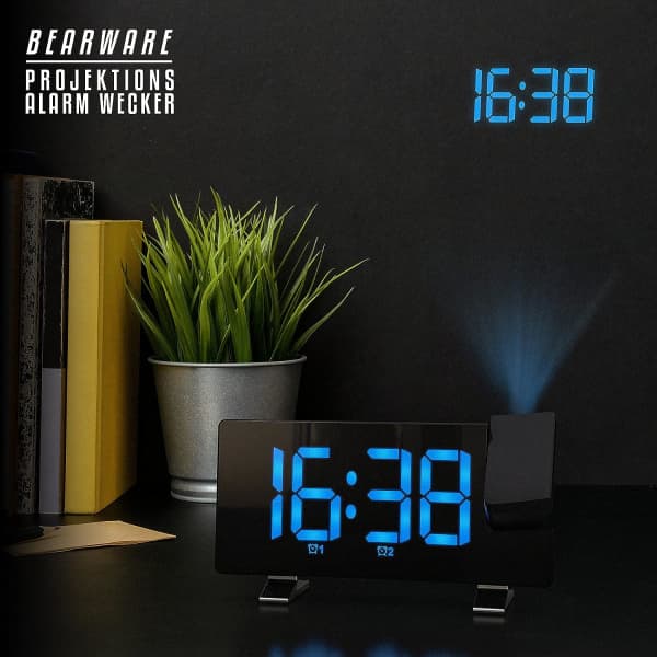 IC Radioväckarklocka Projektionsväckarklocka Digital väckarklocka - Flipprojektionsdisplay
