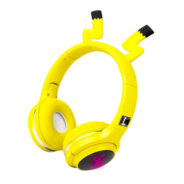 IC Trådløst Bluetooth-hodetelefoner for barn, søt Pikachu-ørekopp
