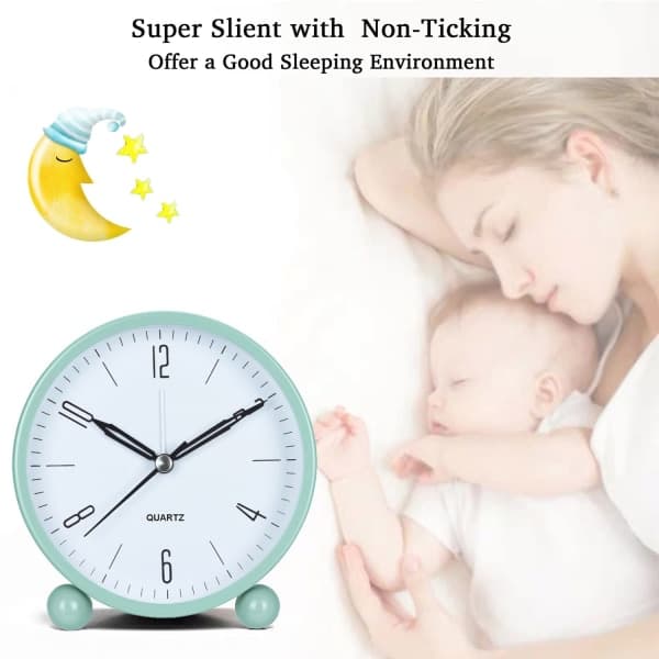IC Väckerklocka, Tyst Analog Väckerklocka med Varm Natt