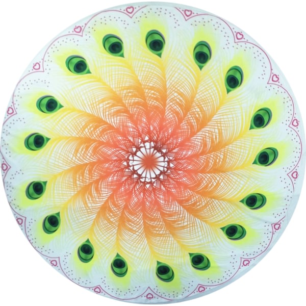 IC Pehmeä suuri pyöreä mikrokuitu Boho Mandala rantapyyhe #2