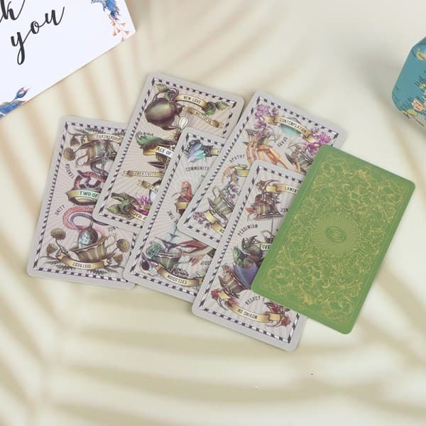 Tarotkort i Lommestørrelse Divination Tarot Deck Brætspil