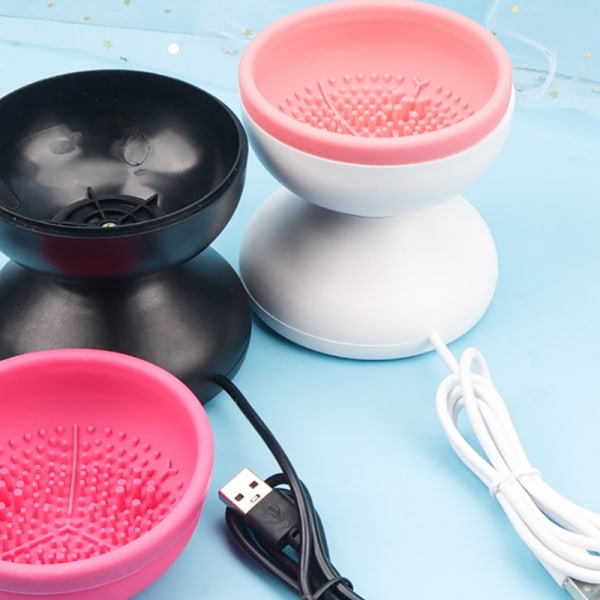 Bærbar USB Makeup Brush Cleaner - Elektrisk Kosmetisk Børste - Sort