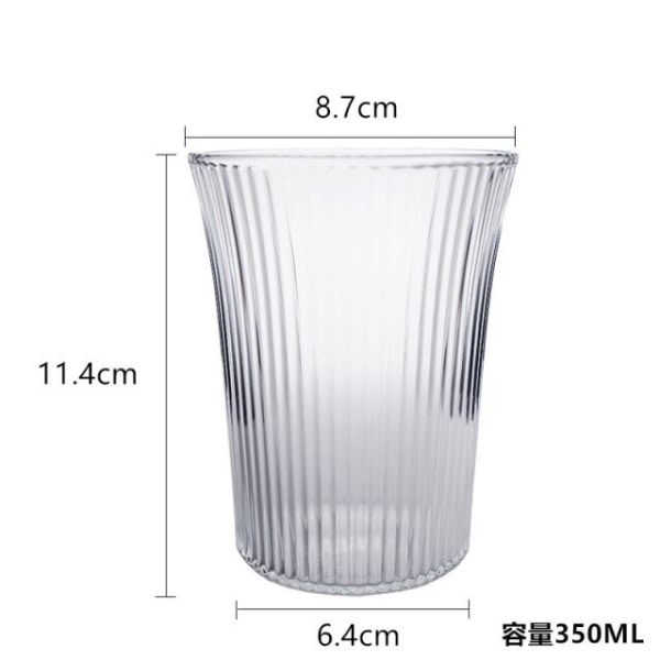 Öl Vinglas Mugg Glas Transparent Juice Cup Ins Style