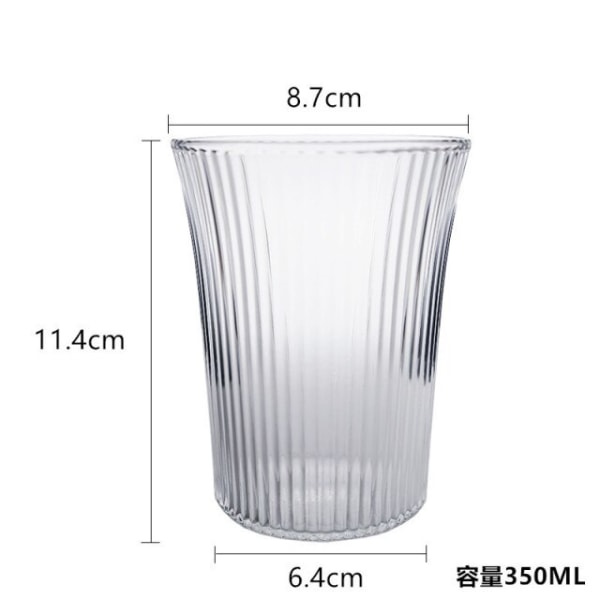 Ölvinglas Mugg Glas Transparent Juice Cup Ins Style