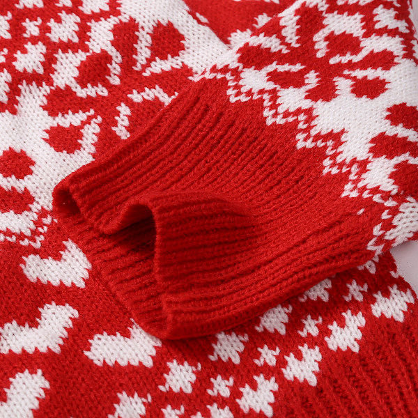 Dametøj Efterår Vinter Jul Trøje Kvinders Strikket Trøje Hvid Lille Whi white extra large