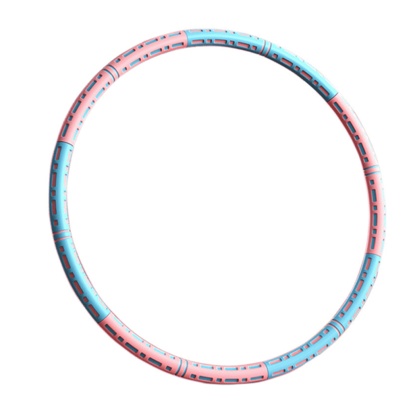 IC Oslagbar justerbar viktad Hula-båge för viktminskning för vuxna blue+pink