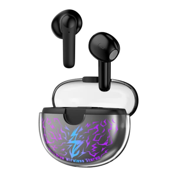 IC Trådlöst Binaural TWS Gaming Bluetooth Headset - Låg Latens Svart