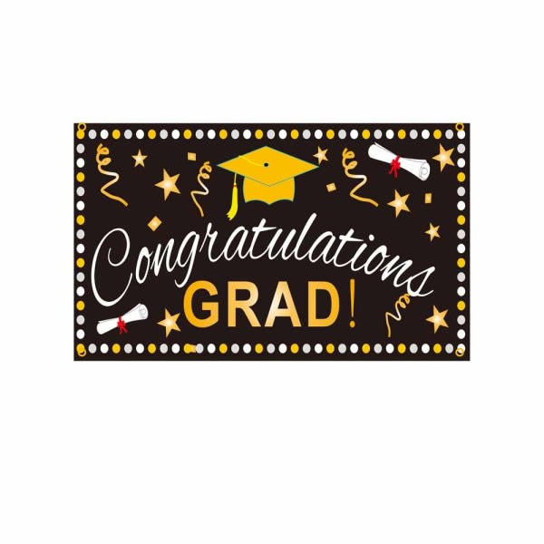 IG Examensparty Dekorationer Grattis Examen Banner stil 2