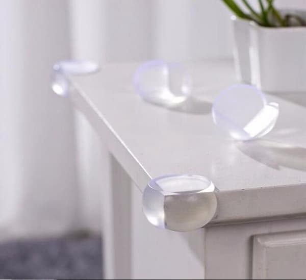 12 transparenta silikonhörnskydd – för baby, barn, bordshörn, optimalt skydd