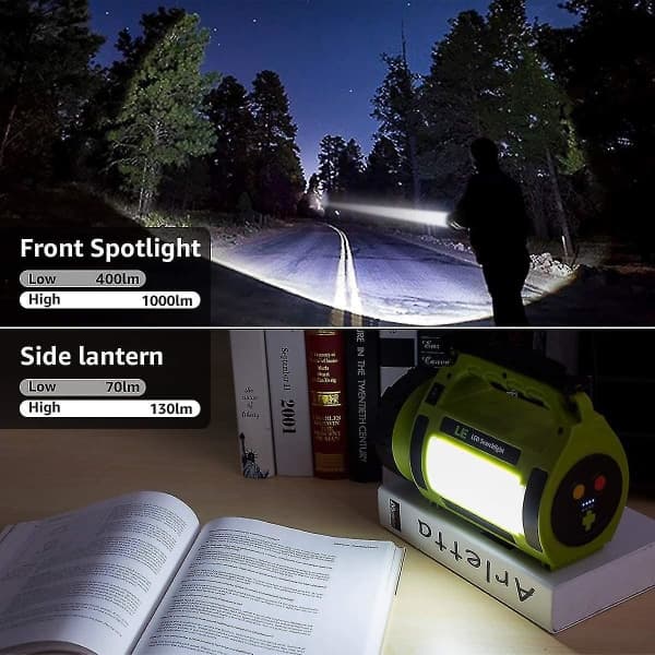 IC CNE Ladattava LED-leirintälamppu, 1000lm, 5 valoa