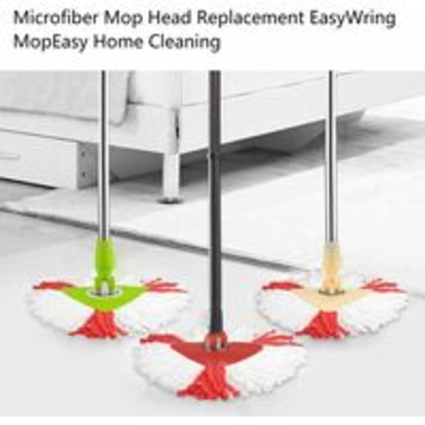 IC-setti 4 Clean Twist Disc Mop -vaihtopäällä, 2-in-1 mikrokuitu moppi Vileda Turbo -laitteelle Helppo vääntää ja puhdistaa
