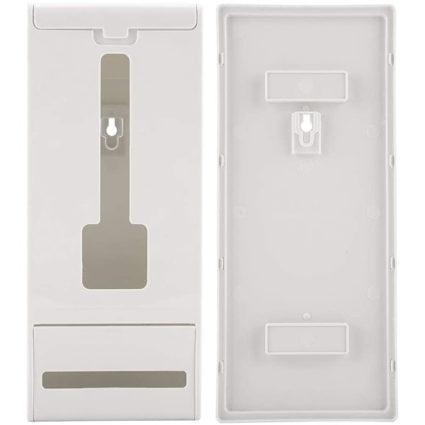 IC Plastpåsdispenser, väggmonterad plastpåsdispenser, soppåsar, förvaringslåda, organizer (vit)