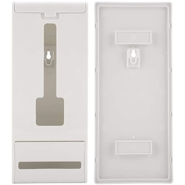 IC Plastposeholder, veggmontert plastposeholder, søppelposer, oppbevaringsboks, arrangør (hvit)