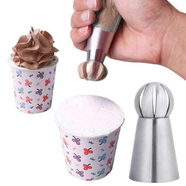 IC NOE Rustfritt stål tips for russisk kake