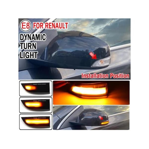 IC Renault Megane Mk3 Laguna LED Dynamiske Sidespeilblinklys