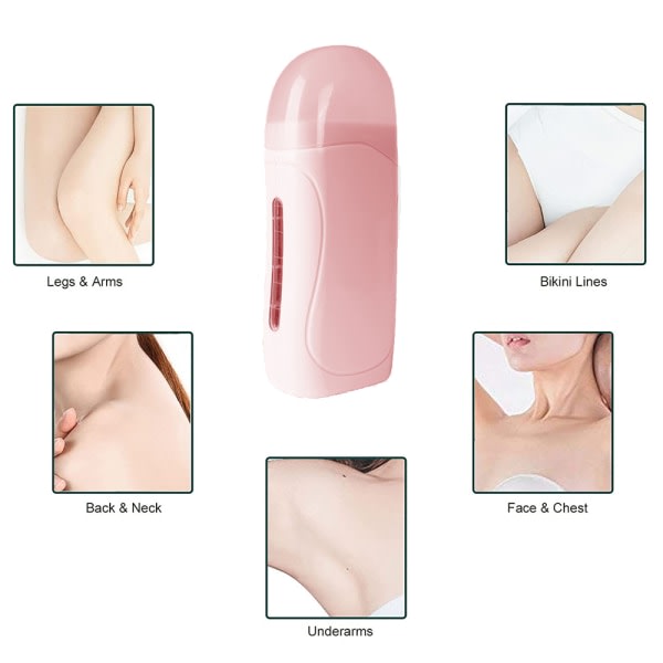 Bärbar vaxvärmare för hårborttagning, elektrisk hårborttagning - spot försäljning Pink IC