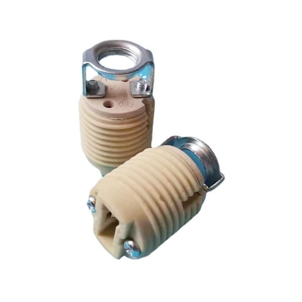 Förpackning med 6 G9 Lamphållare med Fäste, G9 Halogen Sockel med Keramisk Gänga, DEBUNS