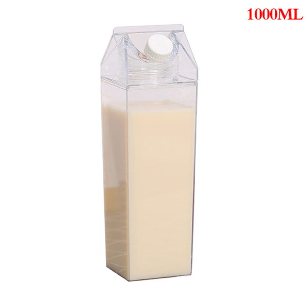 1000 ml mjölkkartong vattenflaska genomskinlig plast L