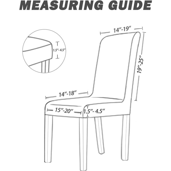 Stolebetræk til spisestuestole, High Stretch Velvet Spisestuestolebetræk Sæt med 4, Beige Stolebetræk til køkken, hotel, bryllup, fest, 4 stk.