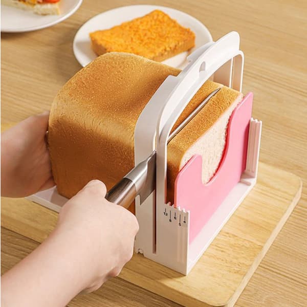 1 - Piece - Bread Slicer - Toast Bread Slicer - Manual - Home Slicer - Foldable - Storage Design - Practical - Slicing Tool