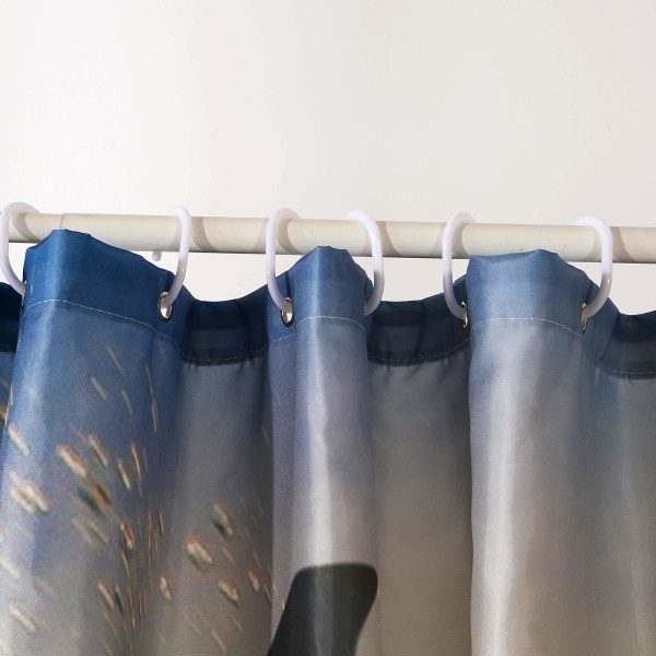 IC Mögelbeständig duschdraperi 100% polyester vattentätt tyg