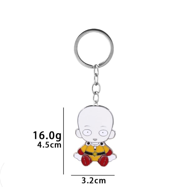 One Punch Man Saitama Anime Key Chain Key Ring Bag Pendant Keyring Julklapp IC