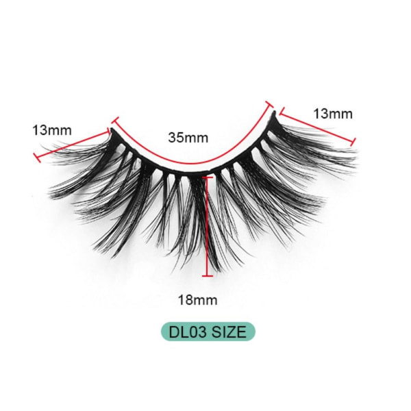 Løsögonfransar Tjocka Långa ögonfransar DL03 DL03 DL03