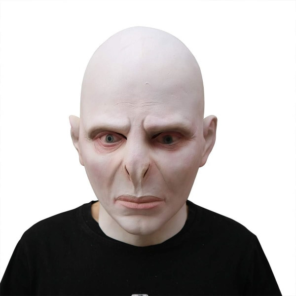 IC SINSEN Voldemort Mask Demon Skrämmande Halloween Mask Realistisk Latex Mask Helmask Cosplay rekvisita för vuxna