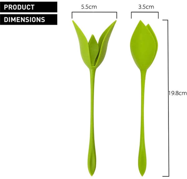 Servietholdere, grøn plast med drejelig blomsterstilk og knopdesign til bryllupper, fester og borddækning, sæt med 4