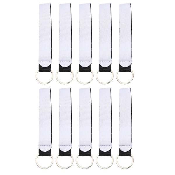 10 stk Nøgleringe med Armbånd Nøglering Bulk Håndleds Nøglering IC