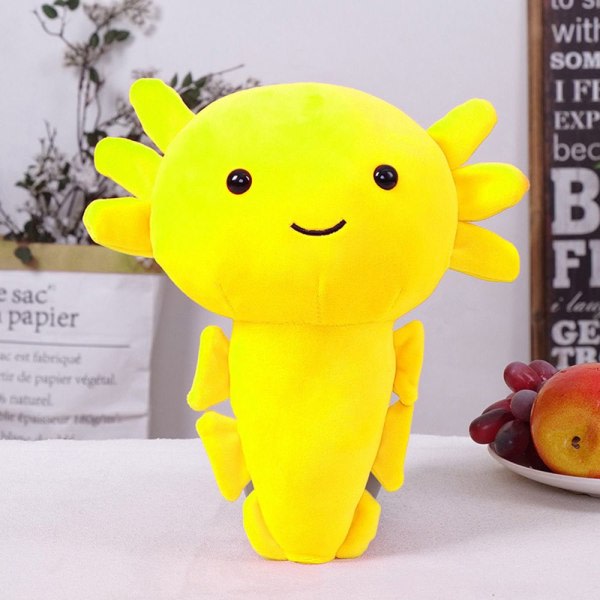 IC Axolotl Plyschdjur Gosedjur 20cm GUL -1 gul