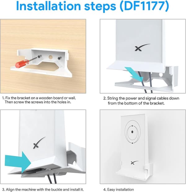 StarLink-fäste, StarLink internetkit, satellitfäste, ABS väggfäste, skydd för StarLink V2 mesh-router