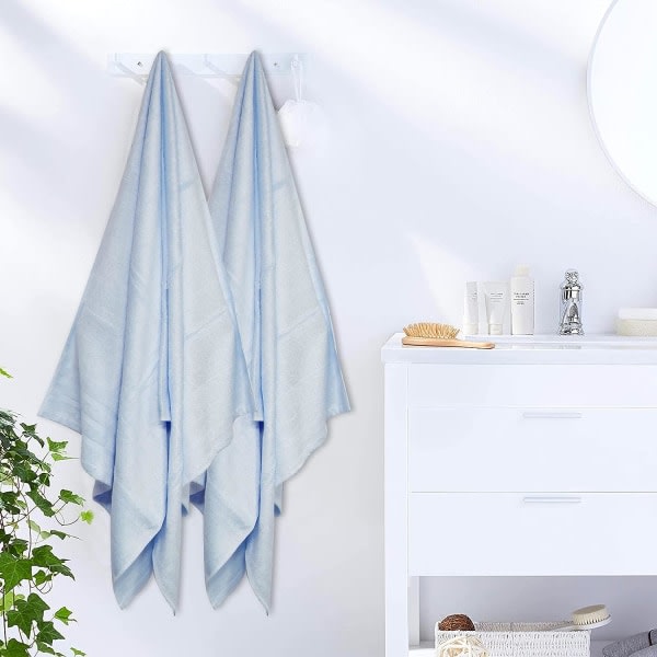IC Extra-stort bad-handduk-badrum-handdukar-badlakan-handdukar-stort-badrum-stora-bad-handdukar-supermjuka-stor-handduk (blå)