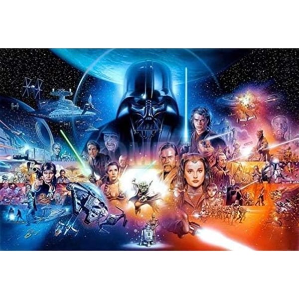 IC Star Wars affisch Full Drill Diamond Painting by Number Kit, 5D