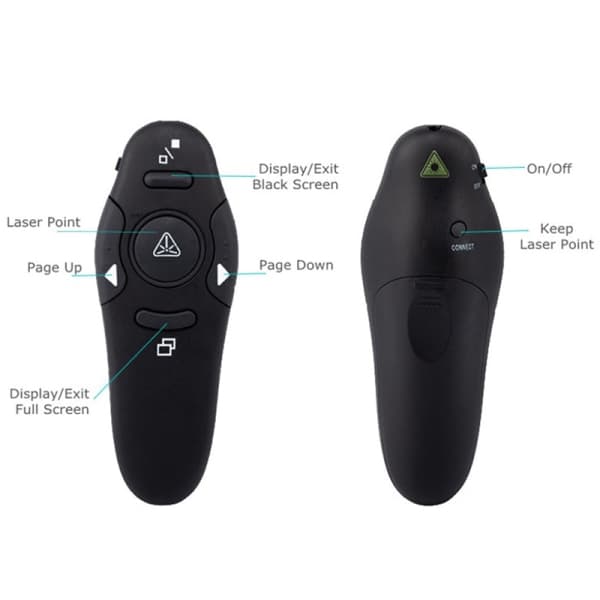 IC Presenter trådløs fjernkontroll 2,4 GHz USB peker for prosjekter